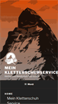 Mobile Screenshot of mein-kletterschuhservice.de