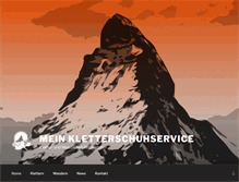 Tablet Screenshot of mein-kletterschuhservice.de